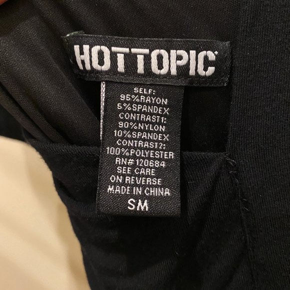 Hot Topic Cutout Mesh Black Dress with Pockets - Picture 9 of 11